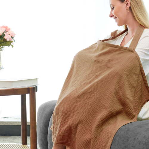 Nursing Cover for Baby Breastfeeding,Breathable Cover with Rigid Hoop for Mother Nursing Apron