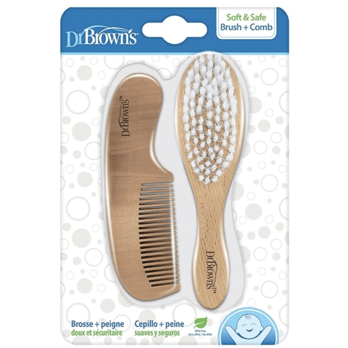 Dr. Brown's Soft and Safe Baby Brush + Comb