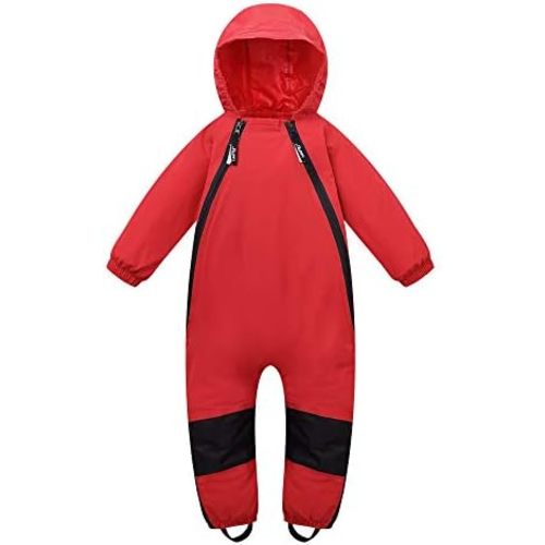 HAPIU Kids Toddler Rain Suit Muddy Buddy Waterproof Coverall