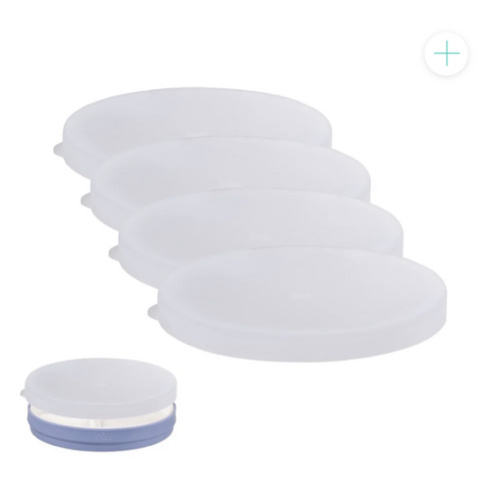 7.8" Porcelain Plate Silicone Lids