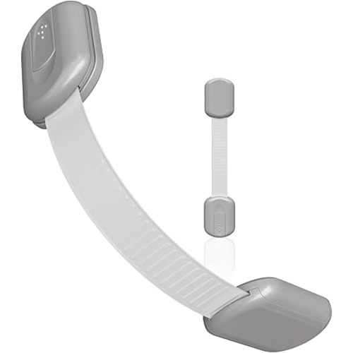 Baby Proofing Child Safety Locks (2 Pack) by Skyla Homes - The Safest, Quickest and Easiest 3M Adhesive Cabinet Latches, No Screws & Magnets, Multi-Purpose for Furniture, Kitchen, Ovens, Toilet Seats