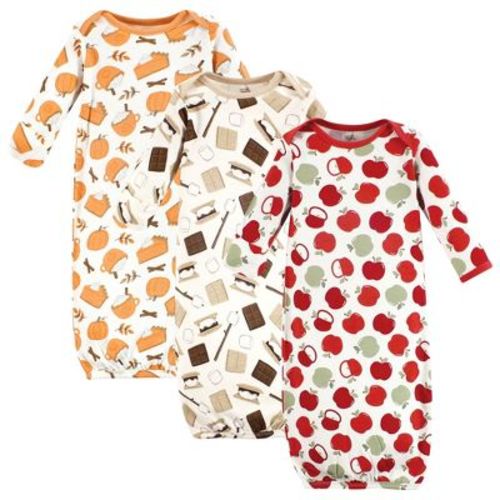 Touched by Nature Organic Cotton Gowns, Fall Foods, 0-6 Months