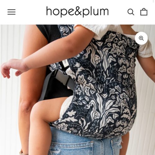 Hemlock Lark Baby Carrier | Witchy Black & White Baby Carrier