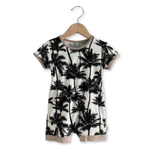 Coconut Palms Shorty Romper
