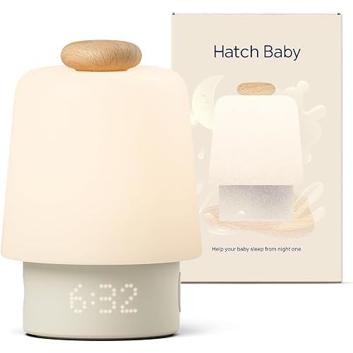Hatch Baby Sound Machine, Night Light | Sleep Support | Registry Essential, Routine Builder, Time-to-Rise Alarm Clock, White Noise, Nursery Stories, Toddler Kids (Wi-Fi) (Beechwood)