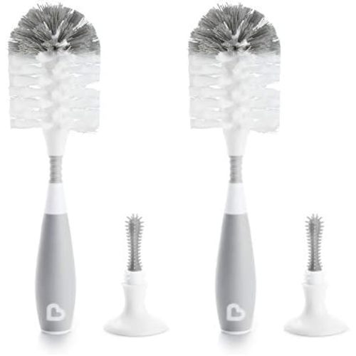 Munchkin® Bristle™ Bottle Brush, Grey