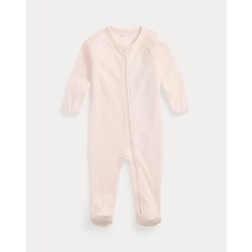 Cotton Interlock Footed Coverall 6M