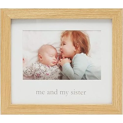 Kate & Milo Me & My Sister Frame, Sibling Keepsake Frame, Baby Nursery Décor Wall Art Picture Frame