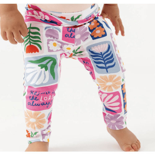 Baby Rejoice in the Lord Floral Leggings