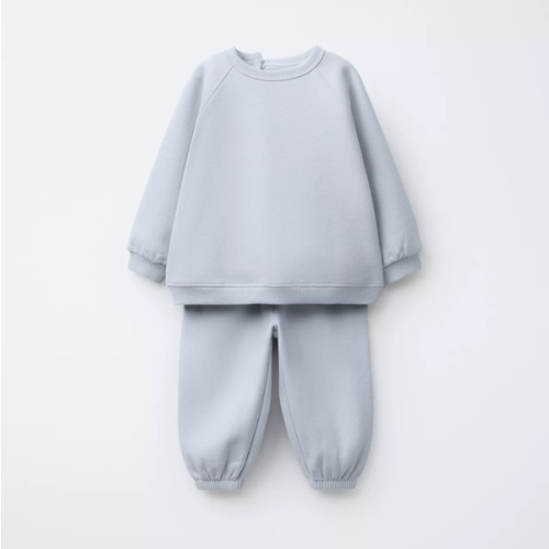 BASIC SWEATSHIRT AND JOGGER PANTS SET - Pastel blue | ZARA United States