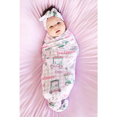 Birdie Babes Personalized Swaddle Blanket | Pink