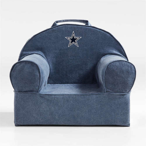 NFL Dallas Cowboys Small Deep Indigo Organic Cotton Kids Lounge Nod Chair