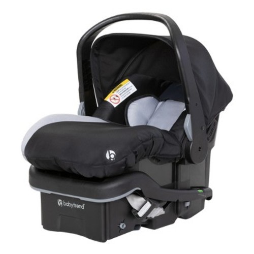 Baby Trend EZ Lift 35 Plus Ergonomic Lightweight Rear Facing Infant Car Seat with Multi Position Base and Cozy Cover, Stormy Gray/Black