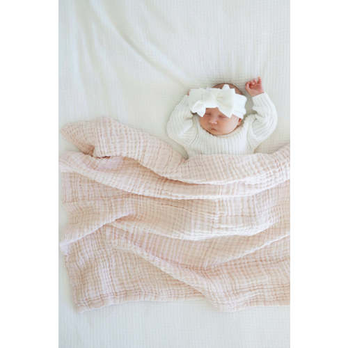 Organic Cotton Gauze Swaddle Blanket | Caden Lane