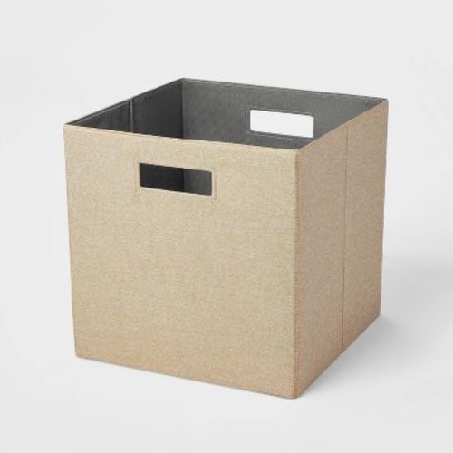 13" x 13" Fabric Bin Rose Texture - Brightroom™: 13 Inch Storage Cube, Decorative Storage, Polyester, No Assembly