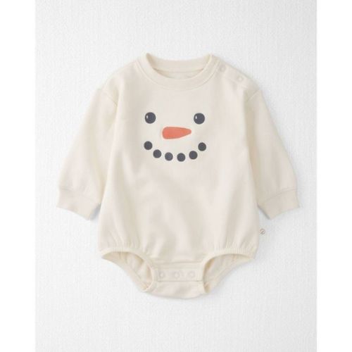 Little Planet By Carter's Organic Baby Snowman Bubble Romper - White
