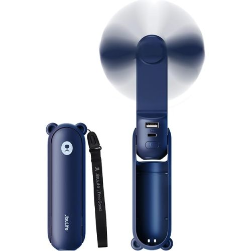 JISULIFE 3 IN 1 Portable Fan with Power Bank & Flashlight Featured