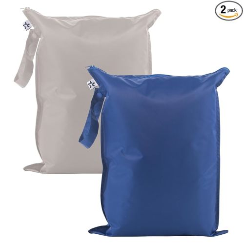 Mess Proof Wet Bags (Grey, Indigo)