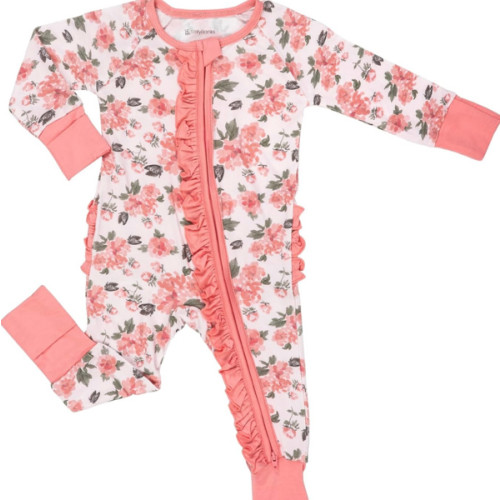 LollyBanks Baby Pajamas, 2-Way Zipper Infant Romper, 95% Viscose Made from Bamboo and 5% Spandex, Baby Sleepers