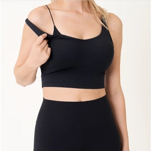 MOMANDA Women's Natrelax® Nursing Crop Tank Top - V Neck