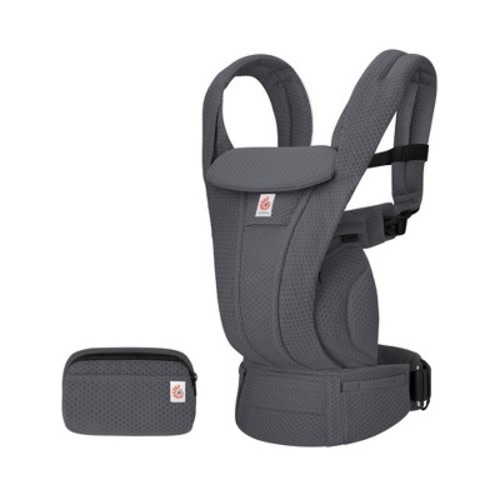 Ergobaby Omni Deluxe Mesh All-in-One Baby Carrier - 0-48 Months - Graphite Gray