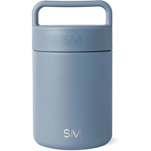 Simple Modern Food Jar for Hot Food | Reusable Stainless Steel Vacuum Insulated Leak Proof Lunch Storage for Smoothie Bowl, Soup, Oatmeal | Provision Collection | 12oz | Blue Dune