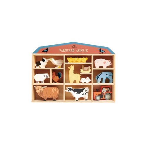 Farmyard Animals Wooden Playset
