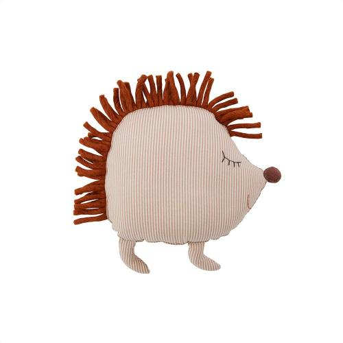Hope Hedgehog Denim Cushion - Beige
