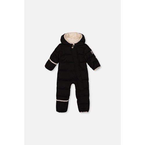 Fleece Hood Fold-Over One Piece Snowsuit
