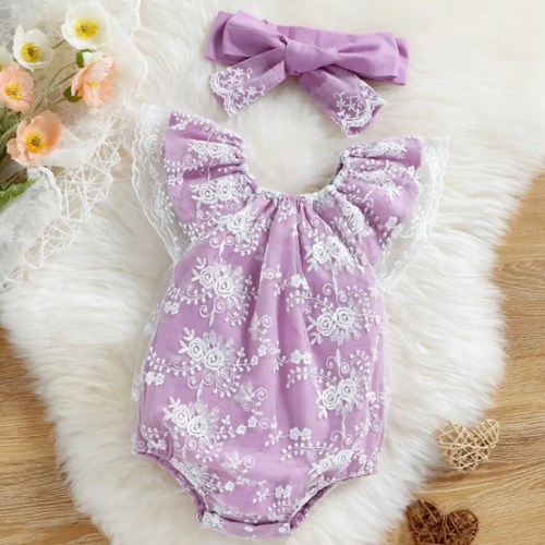 Lace Baby Romper - Shop Online at Belle Baby | Belle Baby