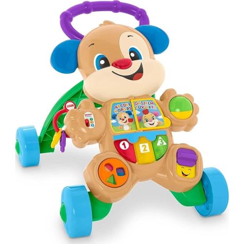 Fisher-Price Baby Toy Laugh & Learn Smart Stages Puppy Walker with Educational Music Lights & Activities for Infants Ages 6+ Months