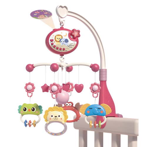 Kisdream Musical Baby Crib Mobile with Projector, Starry Sky Lights, Rotating Toys, and Remote Control