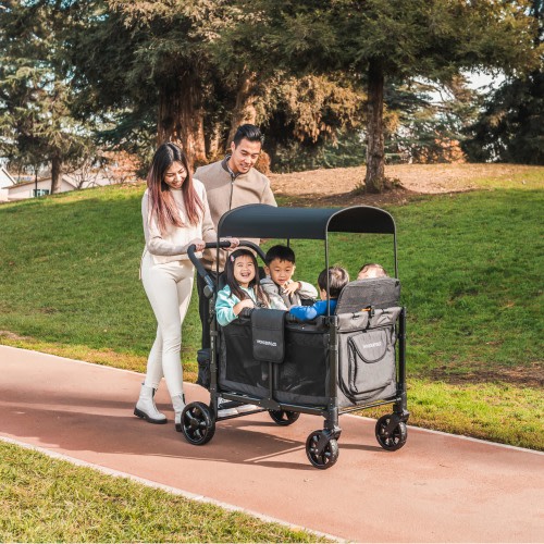 WonderFold Wagon W2 Elite Pro Stroller Wagon - Jet Black