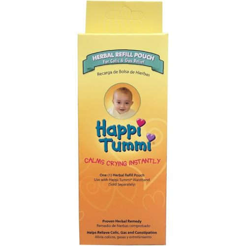 Happi Tummi Herbal Refill Pack - Relief for Infants and Babies with Colic, Gas, and Upset Tummies (1 Pack)