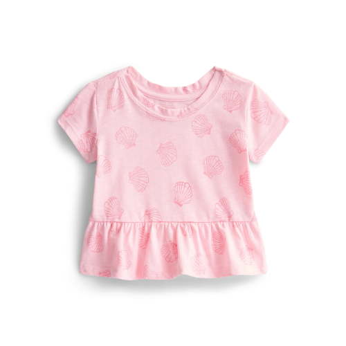 Wonder Nation Baby Girls Peplum Tee, Sizes 0M-24M