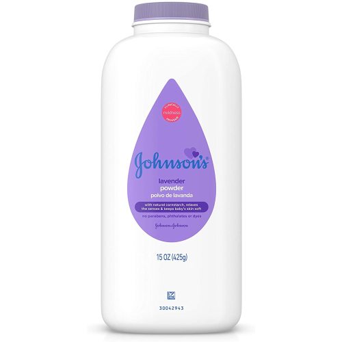 Johnson's Baby Powder with Naturally Derived Cornstarch, Aloe & Vitamin E for Delicate Skin, Hypoallergenic, Free of Parabens, Phthalates & Dyes for Gentle Baby Skin Care, 15 oz