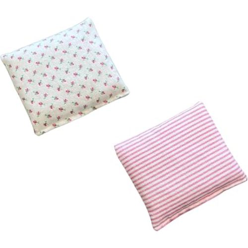 Hot/Cold Therapy Pak, Ultra Mini, Microwaveable Rice Bag (Pink Combo 2)