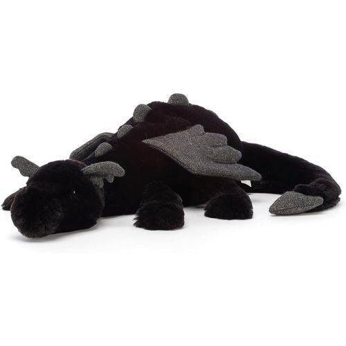 Jellycats Stuffed Toys Jellycat Onyx Dragon Stuffed Animal, Large 19" | Mythical Plush Toy | Classic Children's Gift | Plush