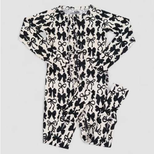 NEUTRAL BOWS DREAM RUFFLE ROMPER