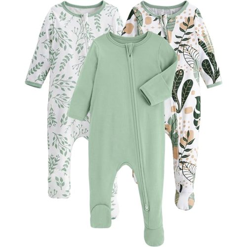 Yoofoss Baby Pajamas 100% Organic Cotton Newborn Sleepers Boy Girl Clothes