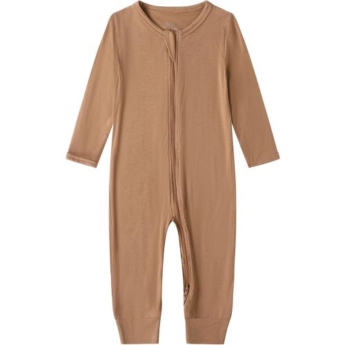 Owlivia Rayon from Bamboo Baby Footless Pajamas, Boys and Girls Zip up Sleep and Play, Long-Sleeve Coveralls