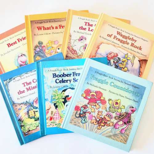 Fraggle Rock Vintage Hardcover Books Lot of 7