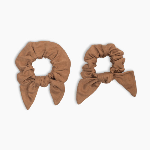 Lulujo Mommy & Me Scrunchie Set - Tan