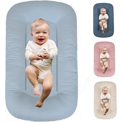 Baby Lounger 0-24 Months Bionic Design Breathable Nest(Blue)