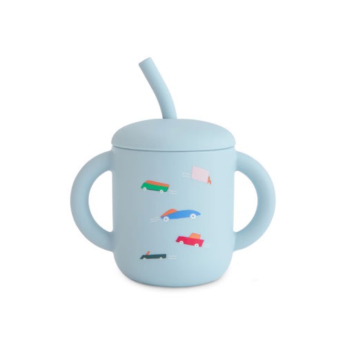 Silicone Training Cup & Straw