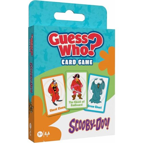 Guess WHO? Card Game: Scooby-Doo Villains Edition, Classic Deduction Game with a Mystery Twist, Ask Clever Questions to Unmask Iconic Villains, Fun for Kids & Families, Ages 5+, 2 Players