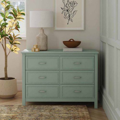 DaVinci Charlie 6-Drawer Double Dresser - Light Sage