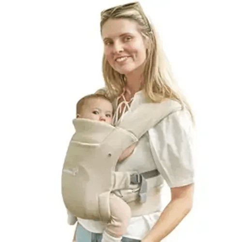GROWNSY Baby Carrier, Cozy Newborn Carrier, Ergonomic Baby Wraps Carrier Newborn to Toddler with Head Support, Cream