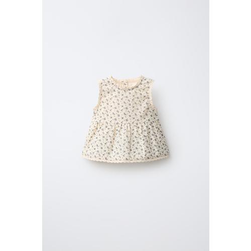 FLORAL BLOUSE - Ecru | ZARA United States