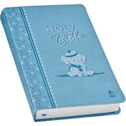 NLT Keepsake Holy Bible for Baby Boys Baptism Easter, New Living Translation, Blue (NLT Baby Keepsake Editions)
